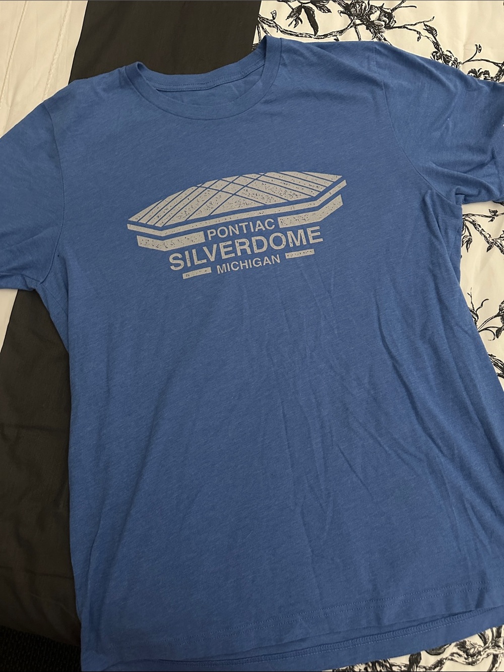 Pontiac Silverdome Michigan Graphic Tee - Blue